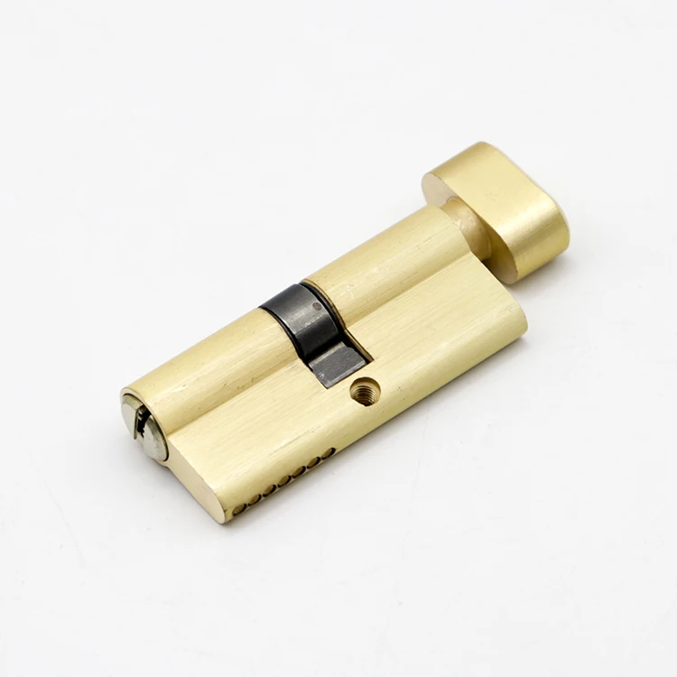 

70 mm Zinc Alloy Golden Lock Cylinder for Wooden Door