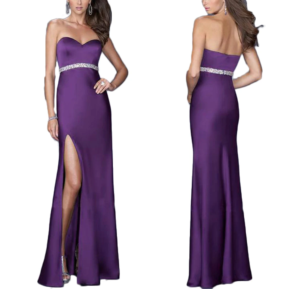 

Off Shoulder Strapless Backless Cut Out Long Gowns For Women Evening Dinner Dresses