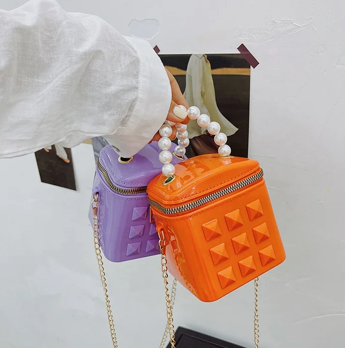 

Summer colorful lady crossbody chain handbags girls bags crossbody purses handbags kids, 9 color options