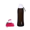 17OZ silicone squeeze foldable sports water bottle bpa free roll-up Original Brand
