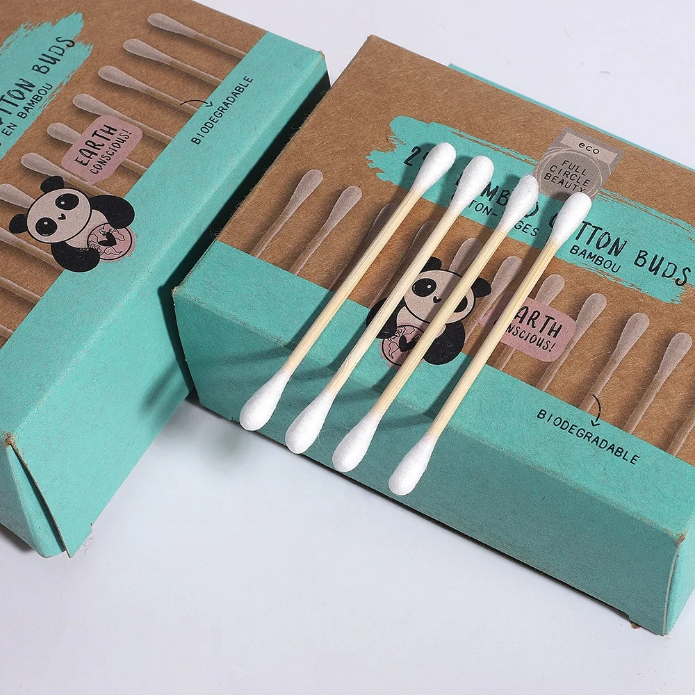 

250pcs Ear cleaning bud stick cotton bamboo cotton ear buds, White