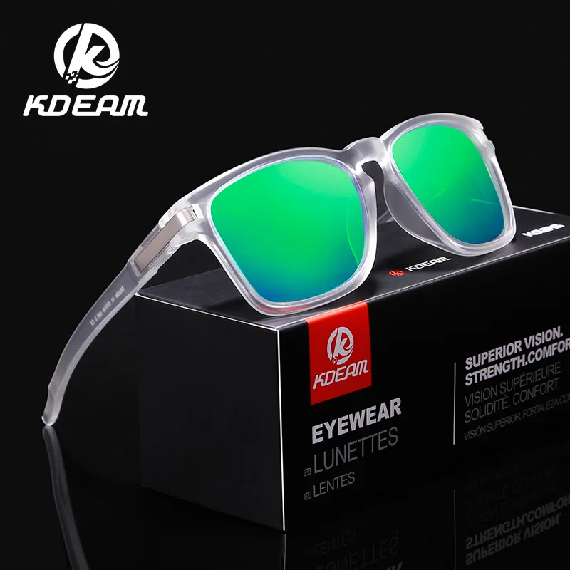 

Kdeam Polarized Men's Sunglasses Outdoor Sports Cycling Driving Sun Glasses Wholesale transparent glasses Kd9358, Picture colors