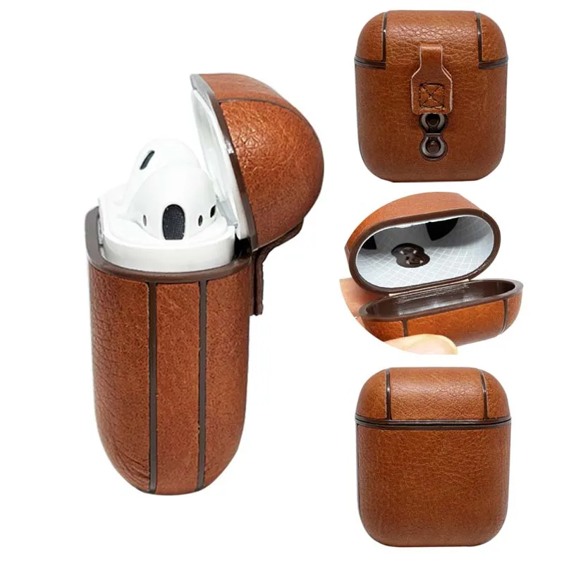 

Free Ship Best Seller 2020 Top Quality Promotional Items Unique Cute High Grade PU Leather Keychain Case for Airpods With Design, Customizable