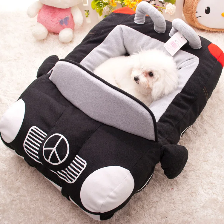 

Manufacturer wholesale new design soft warm durable car shaped pet bed dog car bed, 4 colors
