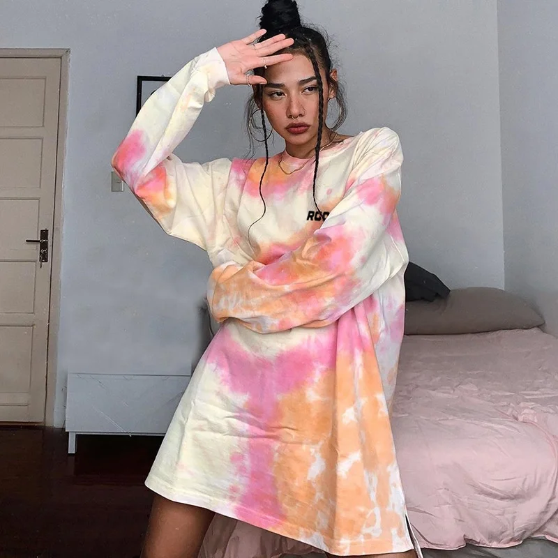 

Women custom hoodie and blank hoodie long casual tie dye pullover tie dye hoodie and tie dye jumper, Customized color and stock colors