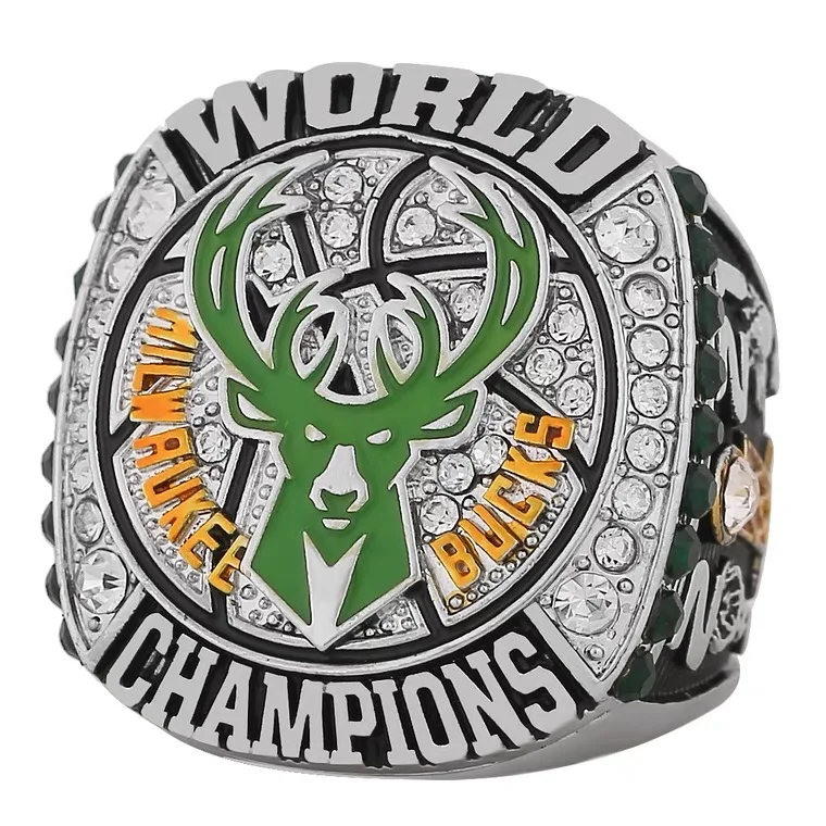 

2021 Milwaukee Bucks championship ring Europe and America popular memorial nostalgic classic ring