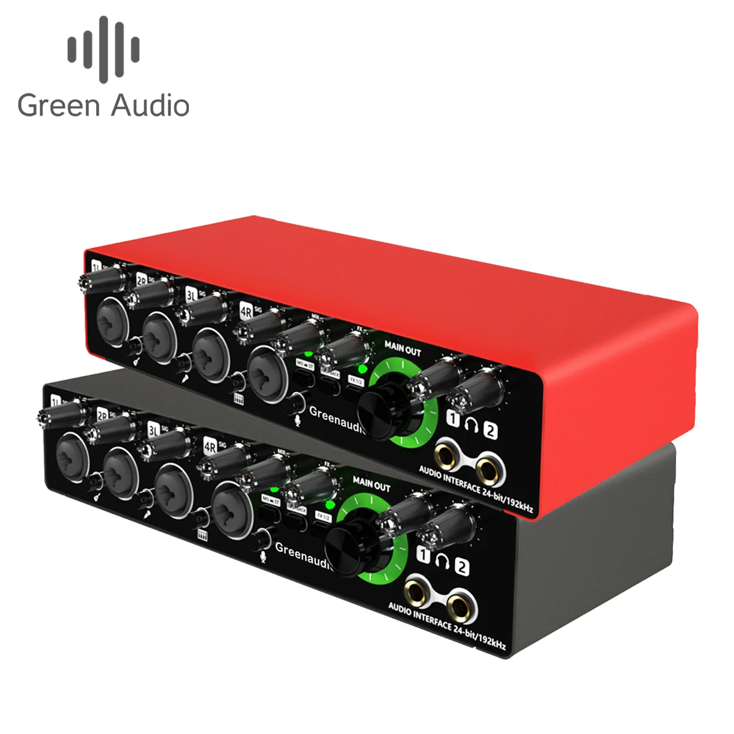 

GAX-MD44 The Newest 4 Channel Audio Sound Card 4 in 4 Interface de Audio for Podcast Recording Music Instrument