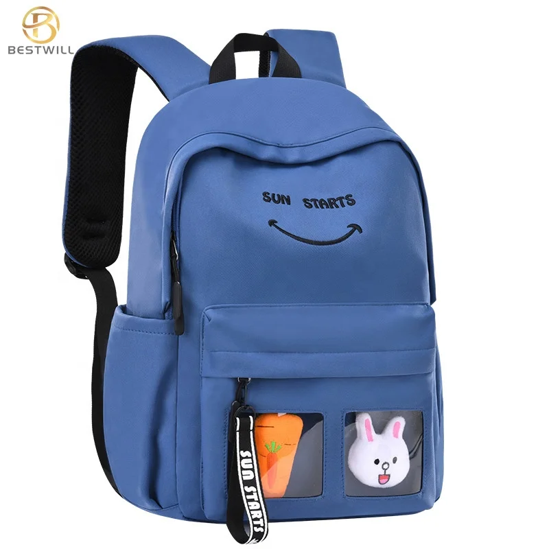 

BESTWILL 2021 Classic School Backpack Stylish Children's Backpack School Bags Custom Logo Backpack Bag School, Royal blue,orange,grey,pink,purple,black