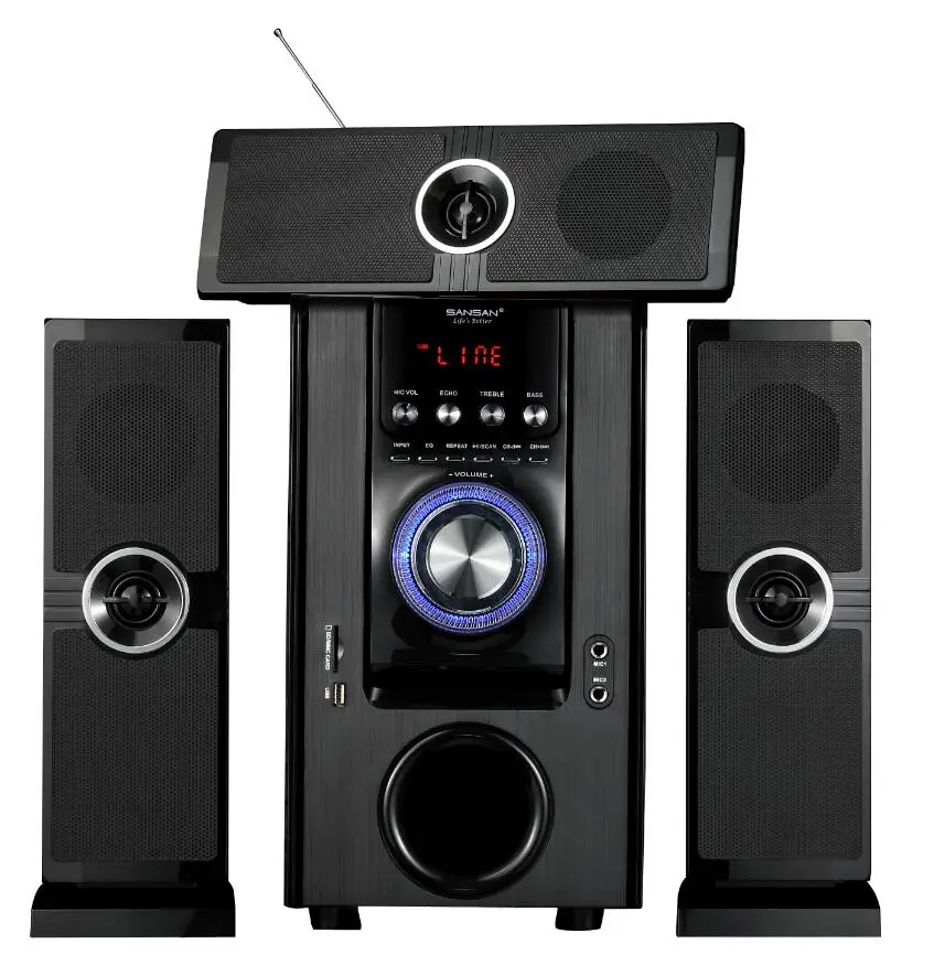 

HOT SALE 3.1 5.1 Super Bass Home Theater Big Powered Bluetooth Speaker With USB FM and Karaoke Microphone, Amplifier Speaker