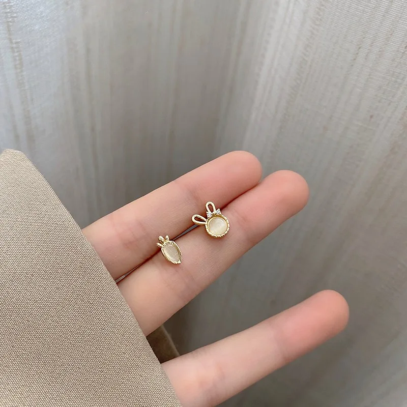 

mini gold earrings 18k vintage wedding earrings