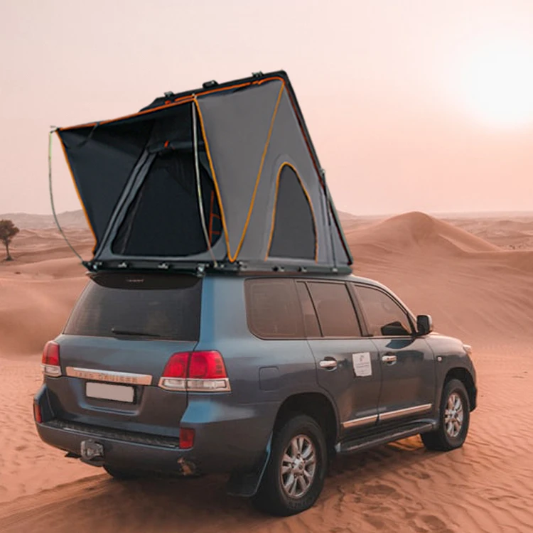 

Wildsrof Hard Shell Triangle Car Roof Camping Roof Top Tent For Travel