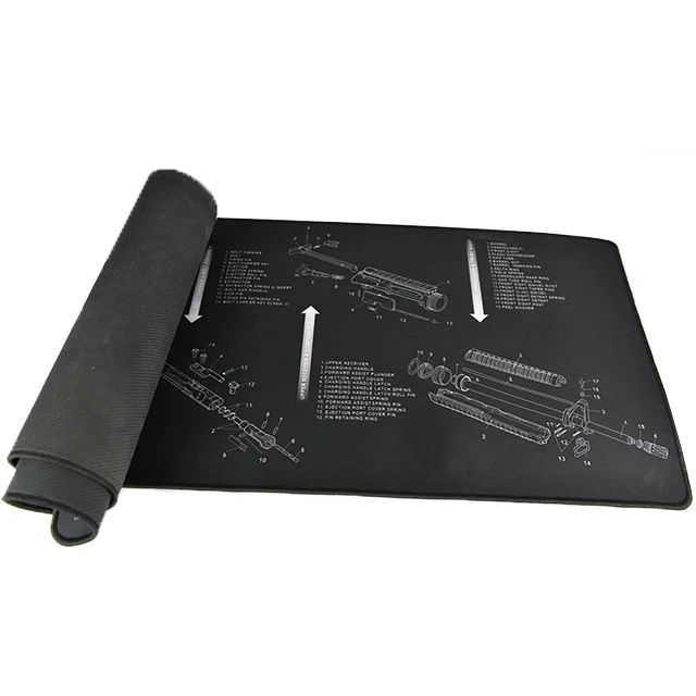 

Guaranteed Quality Black Various Oil Resistant Waterproof Gun Cleaning Mats Gun cleaning tactical parts pad mouse pad