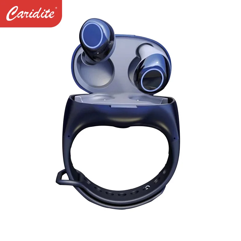 

Caridite Dropshipping Tws Bracelet Earplugs 5.0 Blue Tooth Earphone Wristband Sports Fitness Smart Portable Hm50 Earphone
