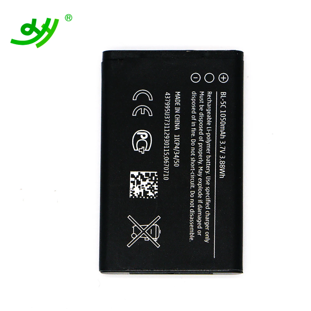 

Factory cheap price large-capacity rechargeable battery 1020mAh BL-5C For Nokia 1000 1010 1108 1208 bl-5c Battery