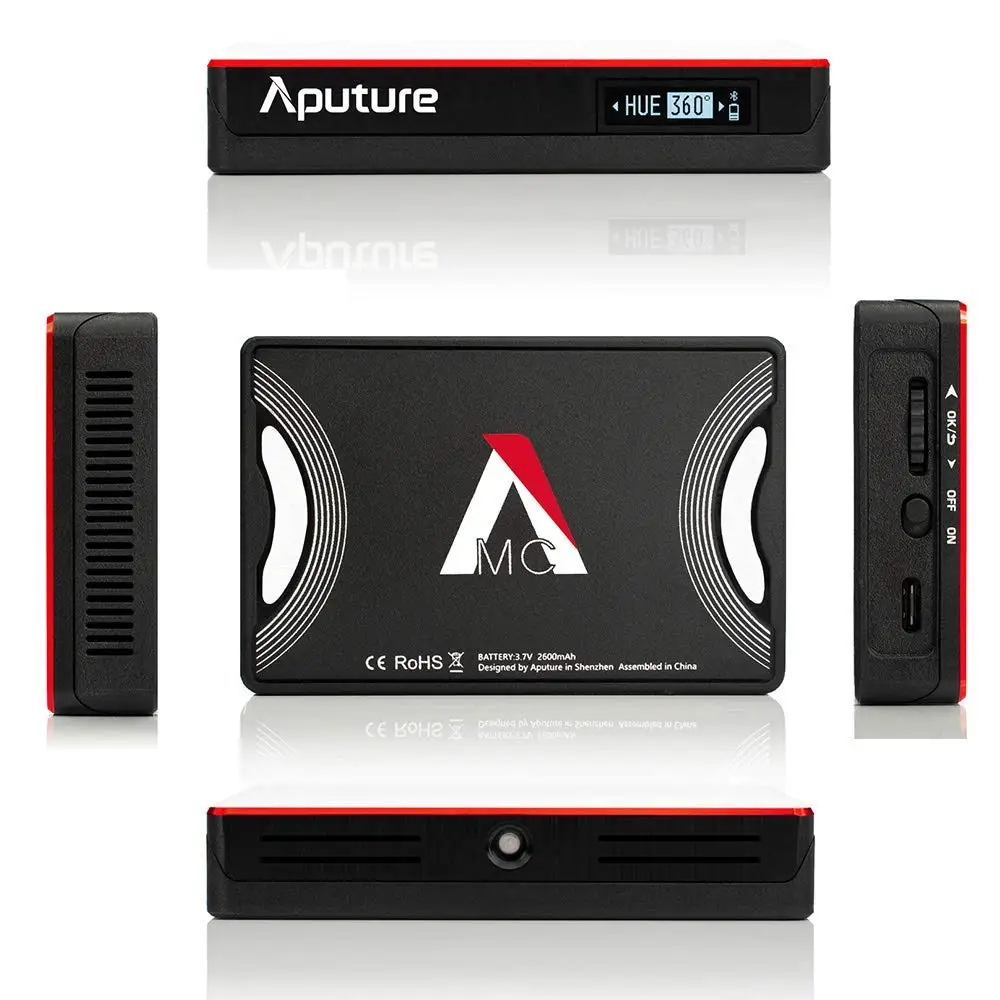 Aputure Amaran MC RGBWW 3200K-6500K CRI TLCI 96+ Mini On Camera Video Light