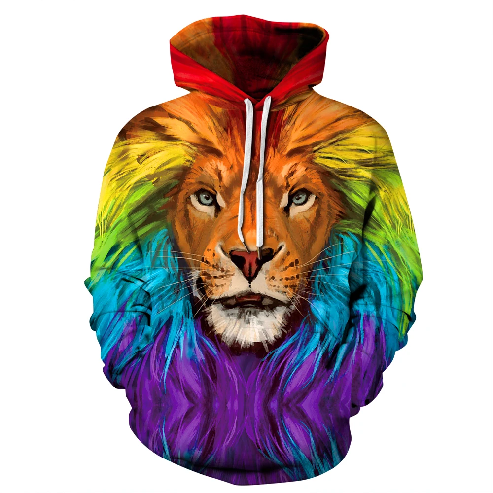 

HOdo Fashion Unisex Cosmic Galaxy Novelty 3D Digital Animal Printed Sweatshirts Hoodie for Men Women, Multicolor available