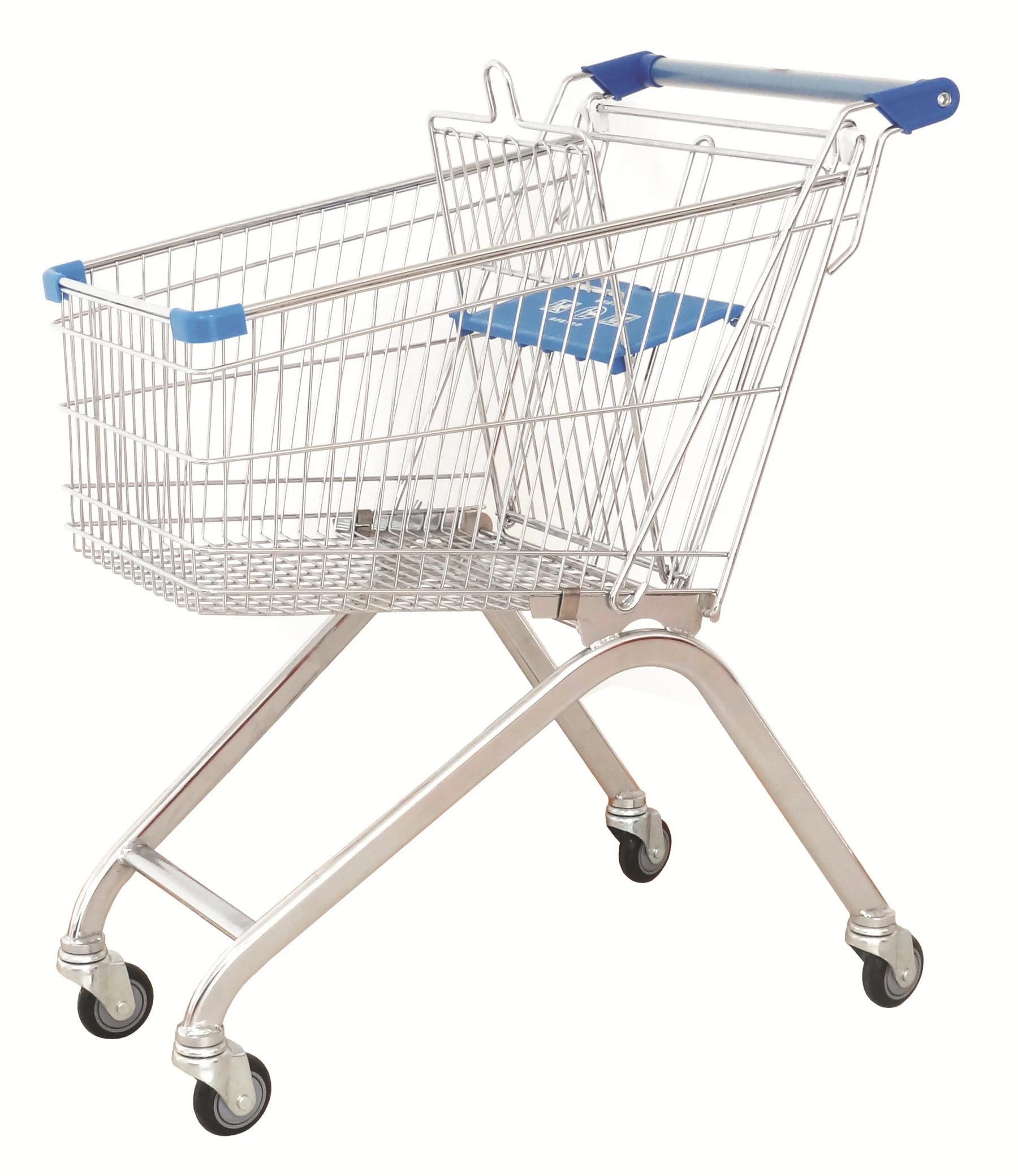 Euro Style Hand Carts Four Wheel Wheeled Shopping Trolley Cart Shopping