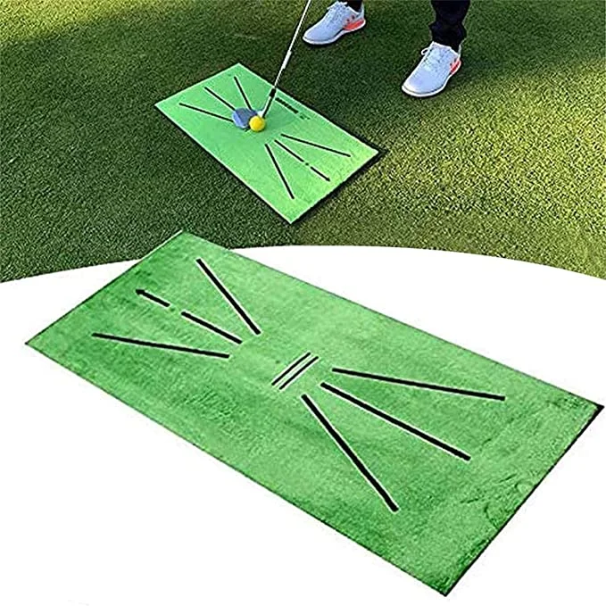 

Golf Batting Mat Ball Set Golf Practice Training Aid Rug for Home Swing Hitting Mat Exercise Cushion Mat