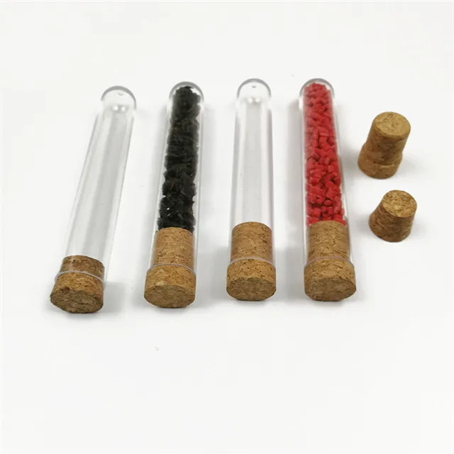 

Hard PS plastic tube storage with cork tea sealed tube candy storage organizer, As pictures