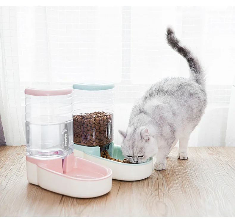 Trussu Self-dispensing Gravity Automatic Cat Dog Waterer Pet Feeder