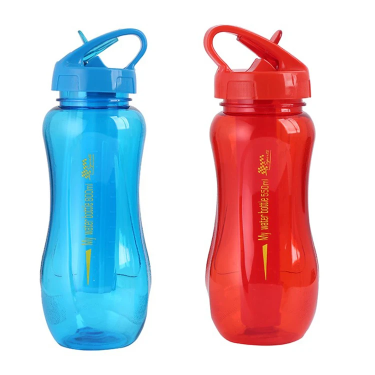 

BPA Free Portable Plastic Water Bottle transparent plastic material cup custom color, Customized color
