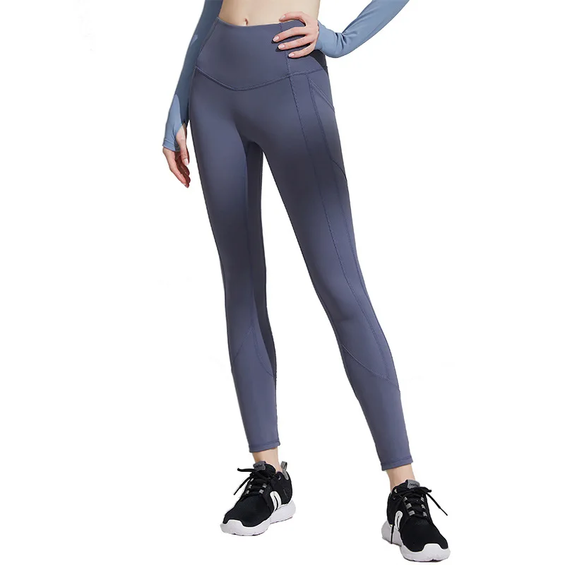 

2021 New Wholesales High Waist Skinny Fitness Wear Jogging Pants Trousers Gym Sports Running Stretch Butt Lift Leggings Women