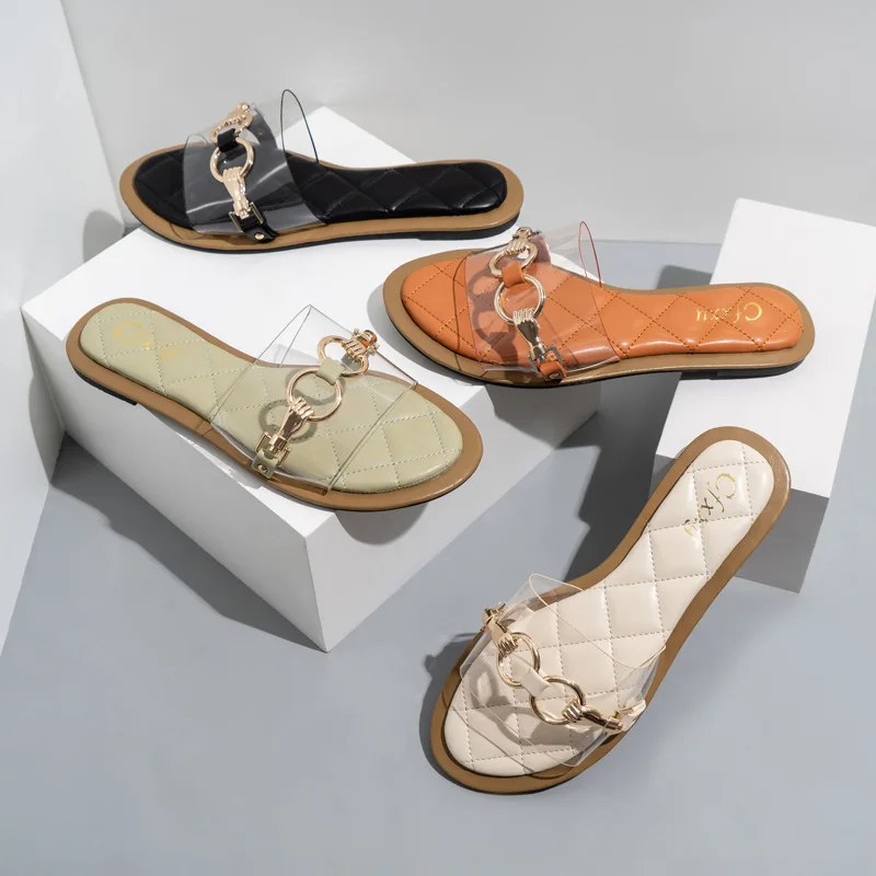 

Summer 2021 Women's Flip Flop Sandals Casual Shoes Wholesale Ladies Fashion Slide Footwear Jelly Flats Sandals Women Slippers