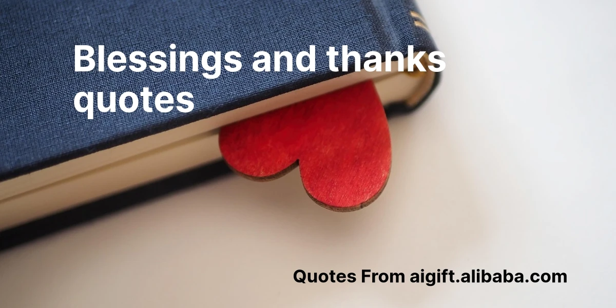 blessings and thanks quotes