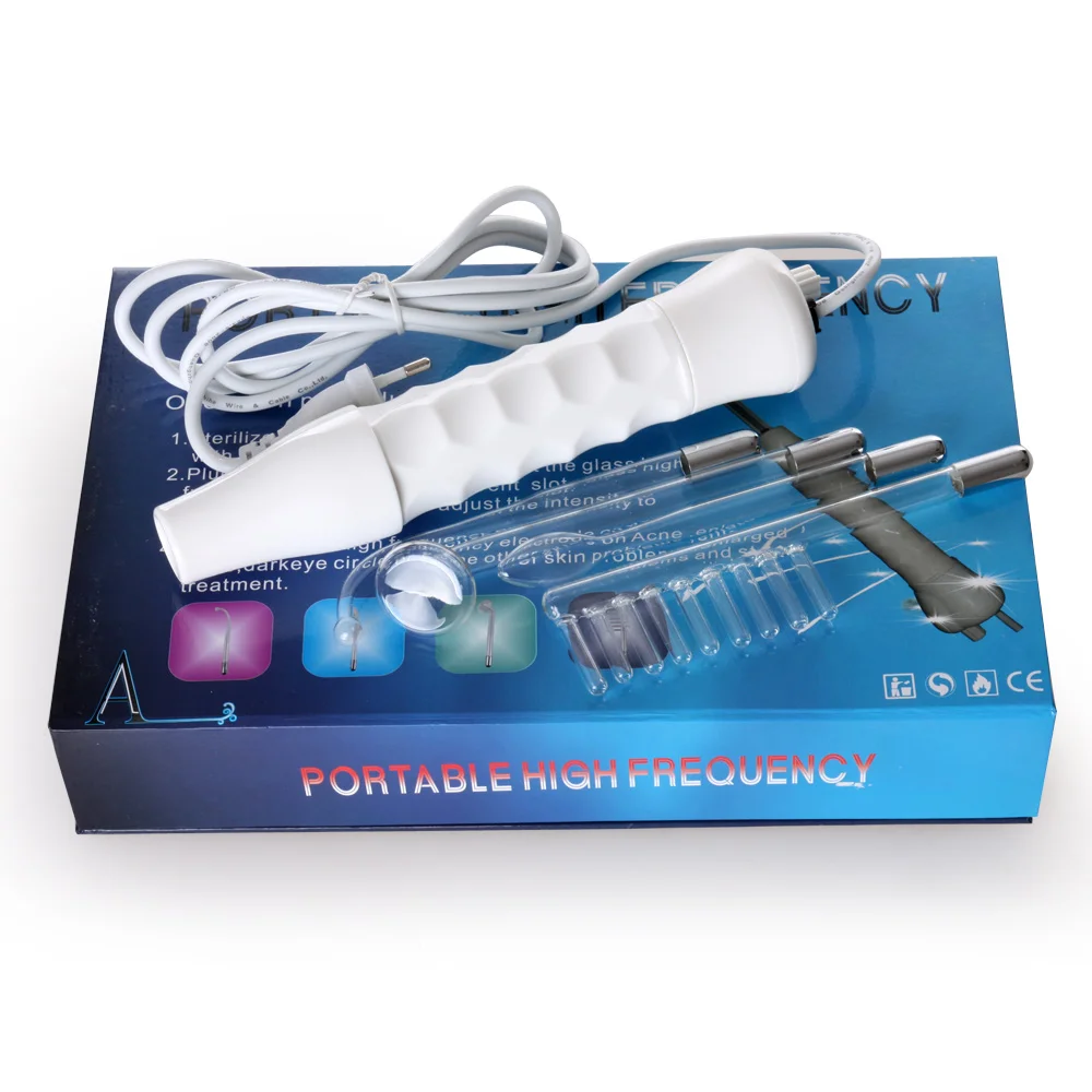 

US dropshiping Portable High Frequency Facial Machine Handheld Electric Face Skin Care Tools Skin Beauty Therapy Wand Machine