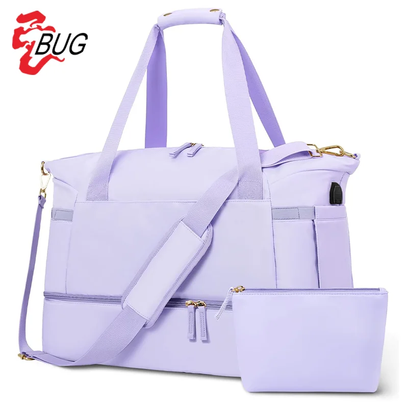 

Duffle Weekender Duffel Gym Sport Travel Bags Women Handbags Ladies Sport Tote Bag For Gym Sports Bag With Shoe Compartment