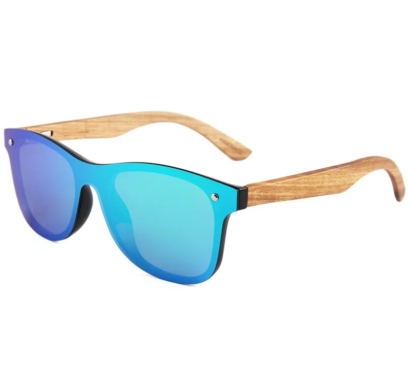 

2021 new bamboo and wood sunglasses spring foot integrated European and American polarized wooden sunglasses wholesale