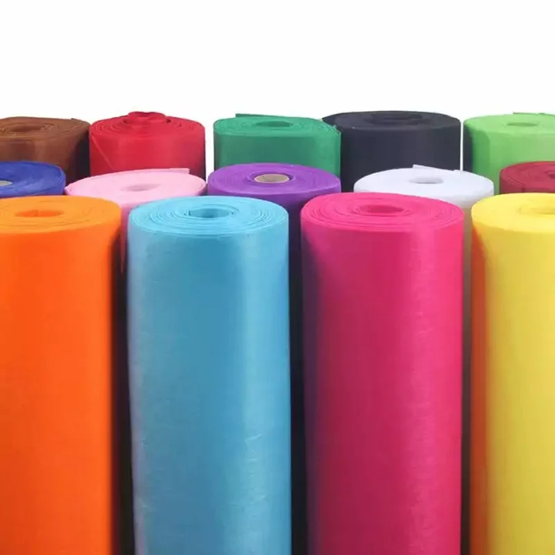 we can print logo on it nonwoven needle punched polyester felt fabric