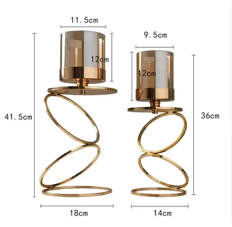 Nordic Modern Metal Geometric Glass Candle Holder Buy Wholesale Romantic Home Design