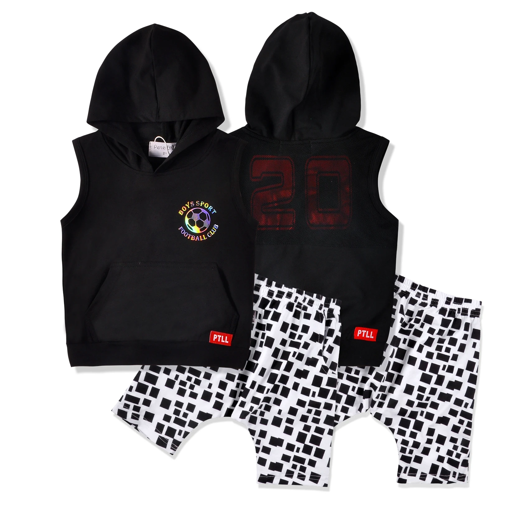 

Two Pieces Boys Hoodies Clothing Sets Kids Tracksuits Wholesale Hot New Cotton tank top, Picture