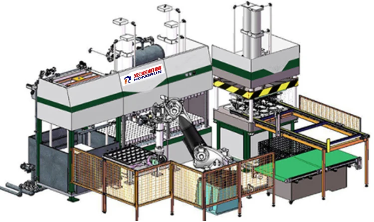 eco friendly disposable plate molded pulp tableware making machine