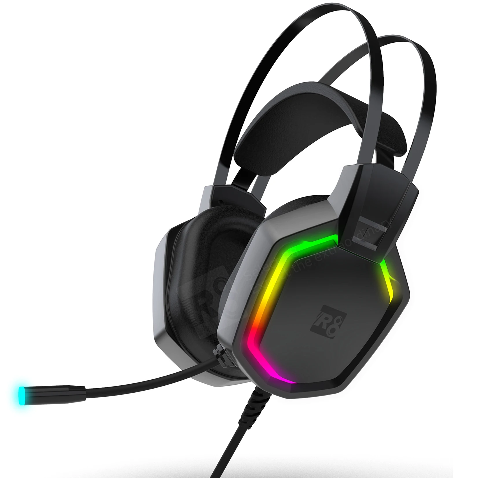 

Hot Sale Factory Price 3.5mm Noise Cancelling Gaming Headset With RGB Light