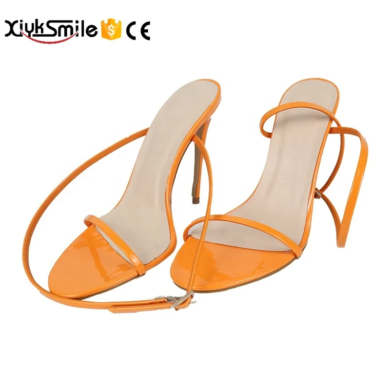 

2022 new white Roman strappy one-word belt stiletto sandals summer women sandals