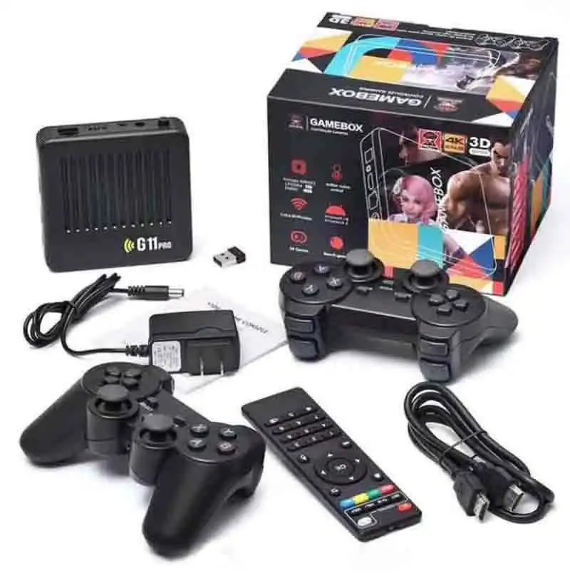 2024Best selling G11 pro  4k retro Game Box Video Games Console   30000 42000 60000 games  Built in dual band wifi