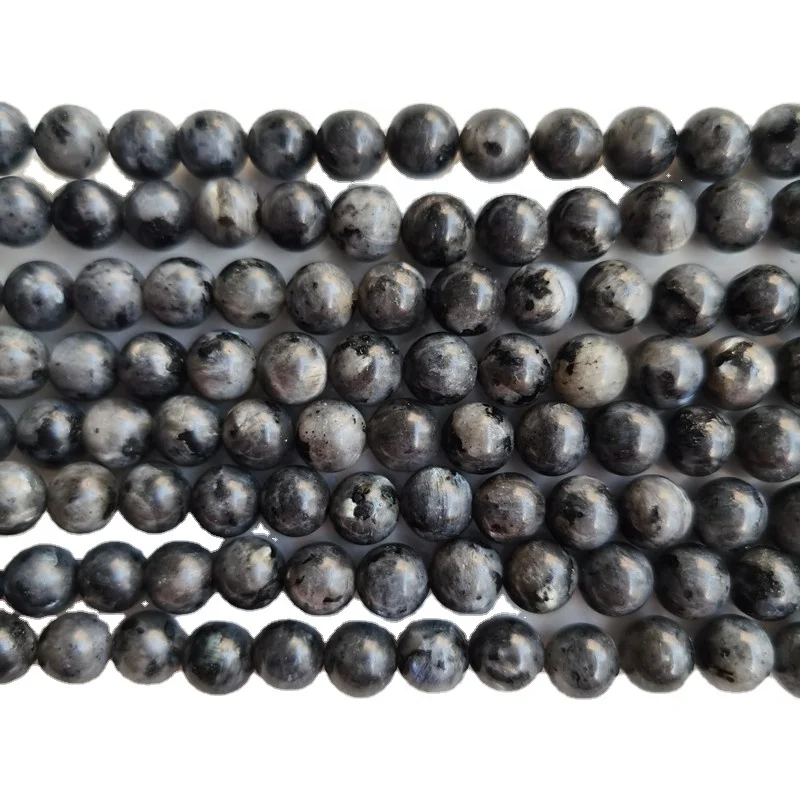 

8mm black labradorite stone beads loose gemstone, Colorful
