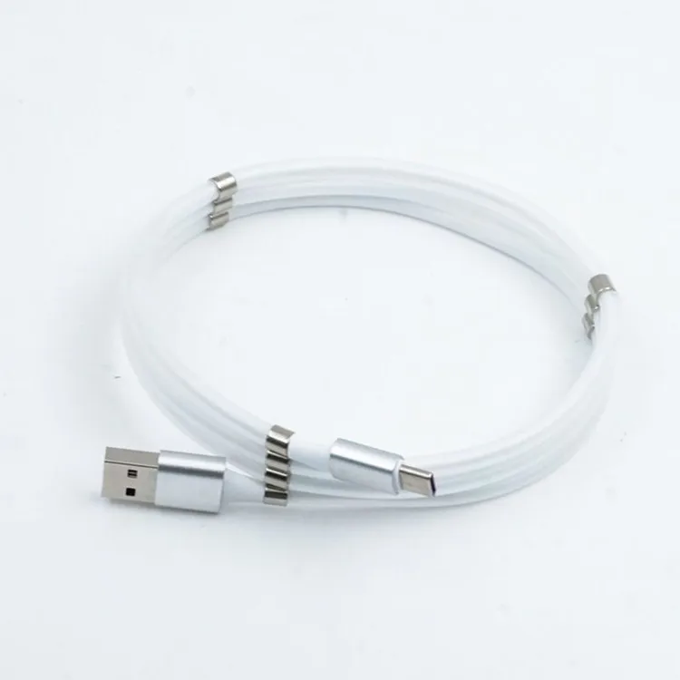 Hot Sell For iphone/ andriod/type c SuperCalla Magnetic Portable Self-Winding USB Charging Data Cable - ANKUX.COM