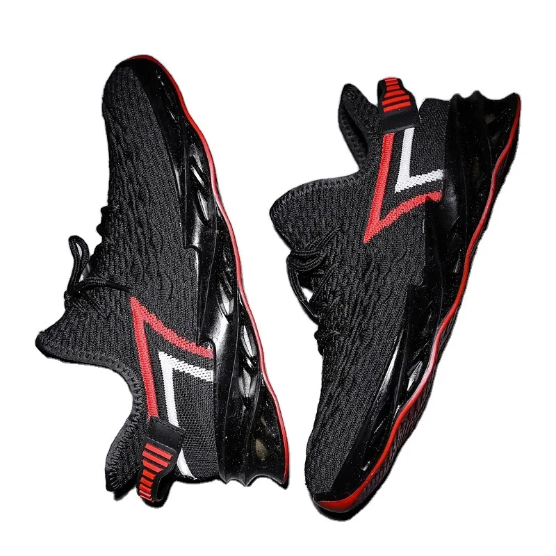 

wholesale casual school Grey black athletic sport tennis designer Men Cushioning Sport Sneakers Running Shoes male, 2 colors