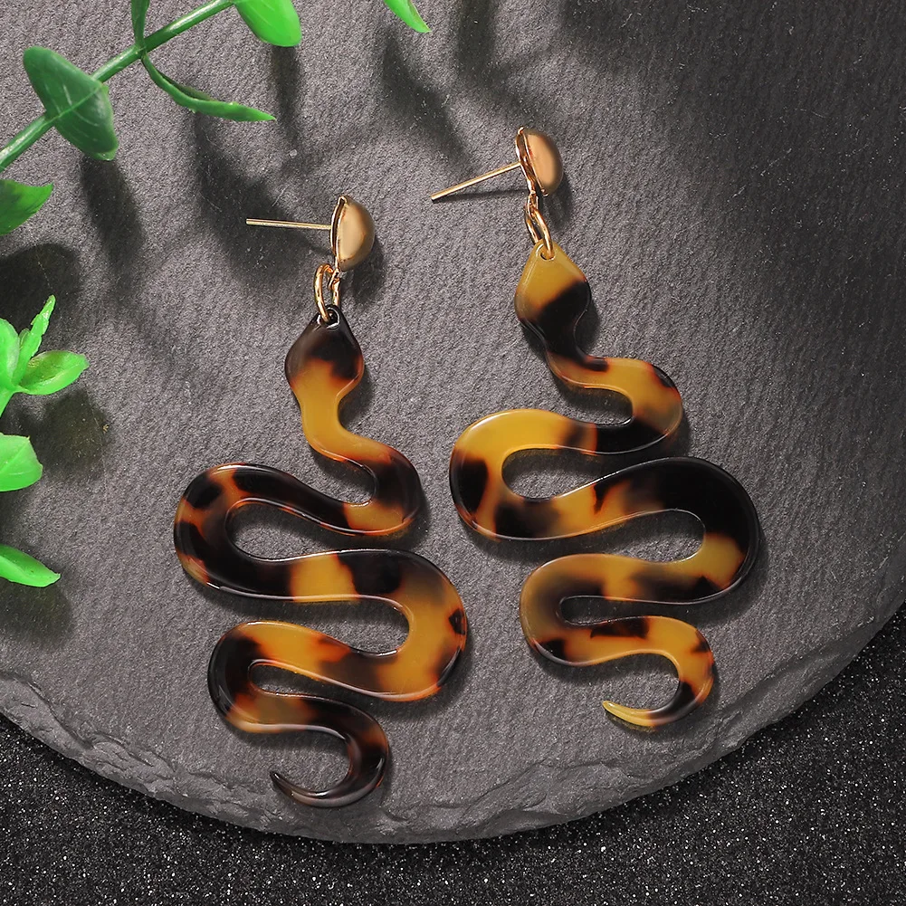 

2021 New Arrival Snake Shaped Earrings Party Unique Ear Loop Large Personalize Eardrop, Picture