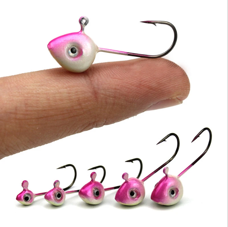 

0.5g/1g/2g/3g/4g/5g Wholesale China Fishing Hooks Shop Lead Head Soft Worm Ice Fishing Jigs