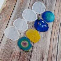 

S730 agate resin mould 110mm round and oval geode coaster silicone mold for epoxy resin craft DIY