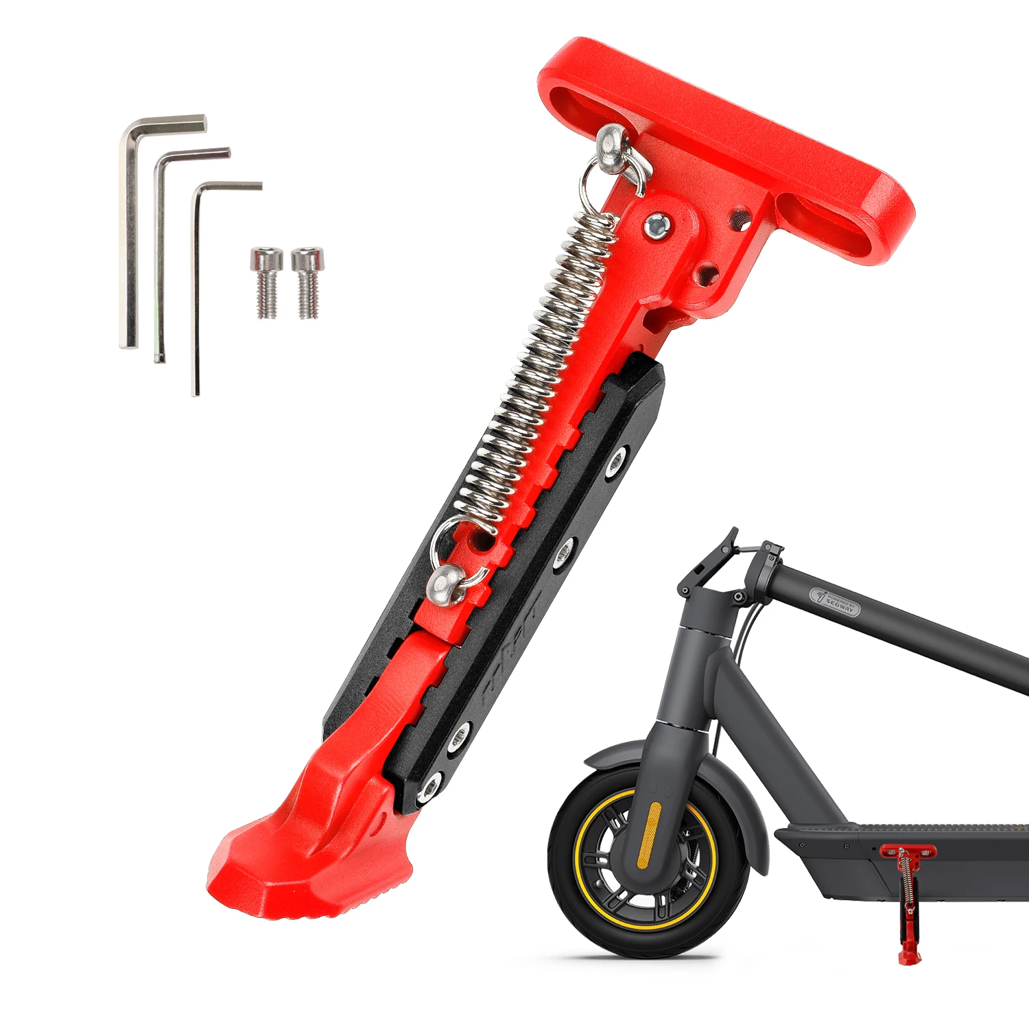 Aluminum Adjustable Electric Scooter Kickstand Scooter Parking Stand for Ninebot MaxG30 Electric Scooter Spare Parts Accessories