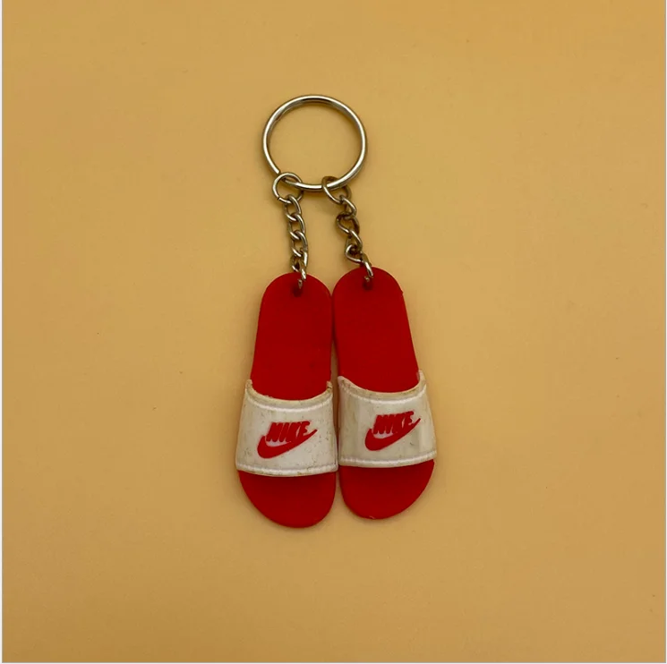 Mini Slippers Shoe Keychain 3d Sneaker Car Keychain Couple Bag Pendant ...