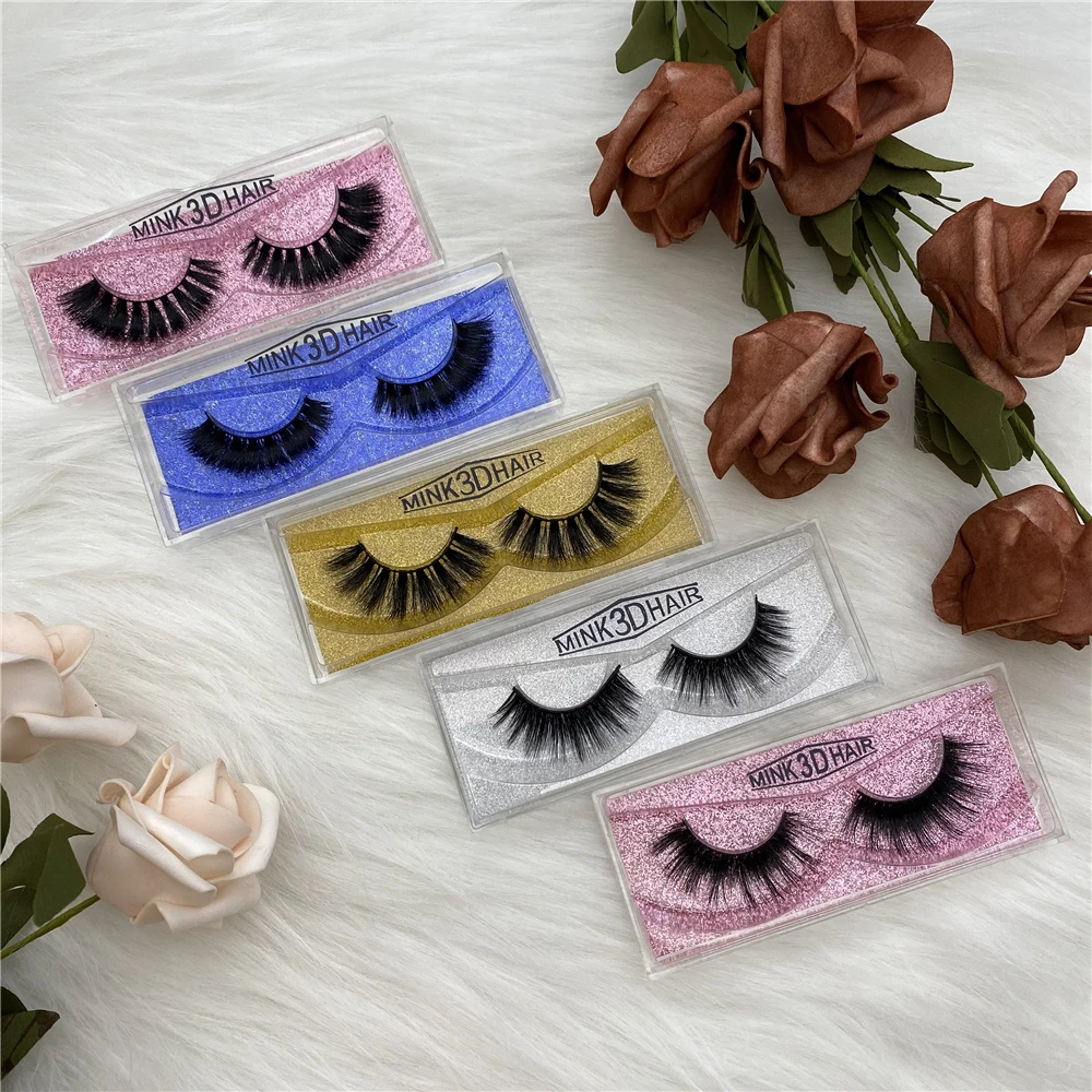 

16mm Fluffy Mink Eye Lashes3d Mink Eyelashes Wholesale Vendor Bulk