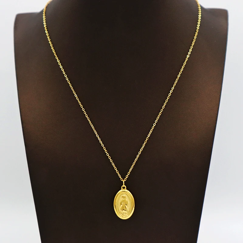 

WN057 18K gold plated stainless steel necklace