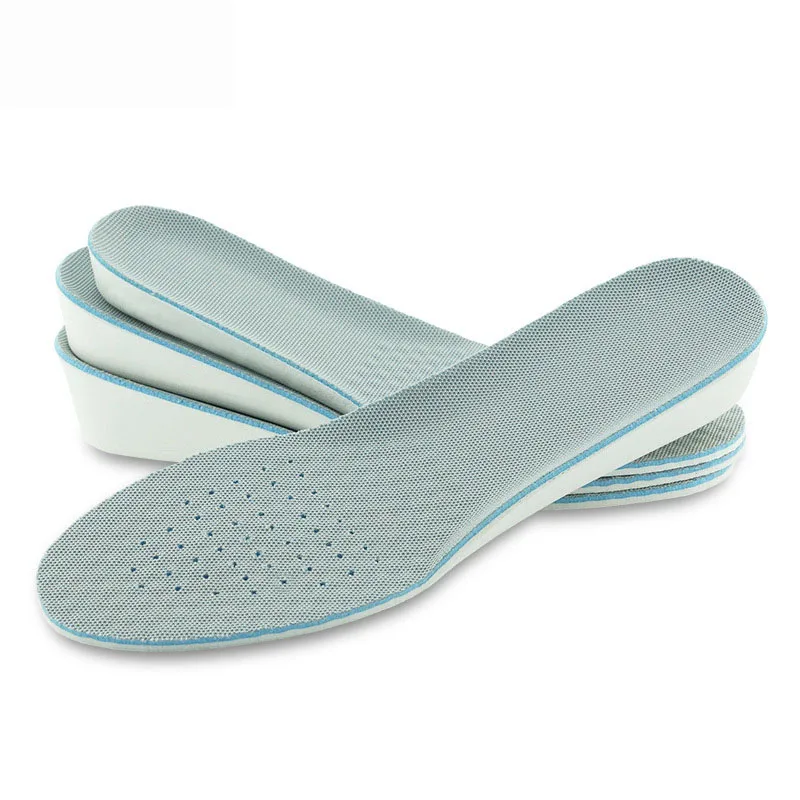 

Men inner heighten insole breathable women leisure EVA insole sports net cloth soft sole insole, Grey