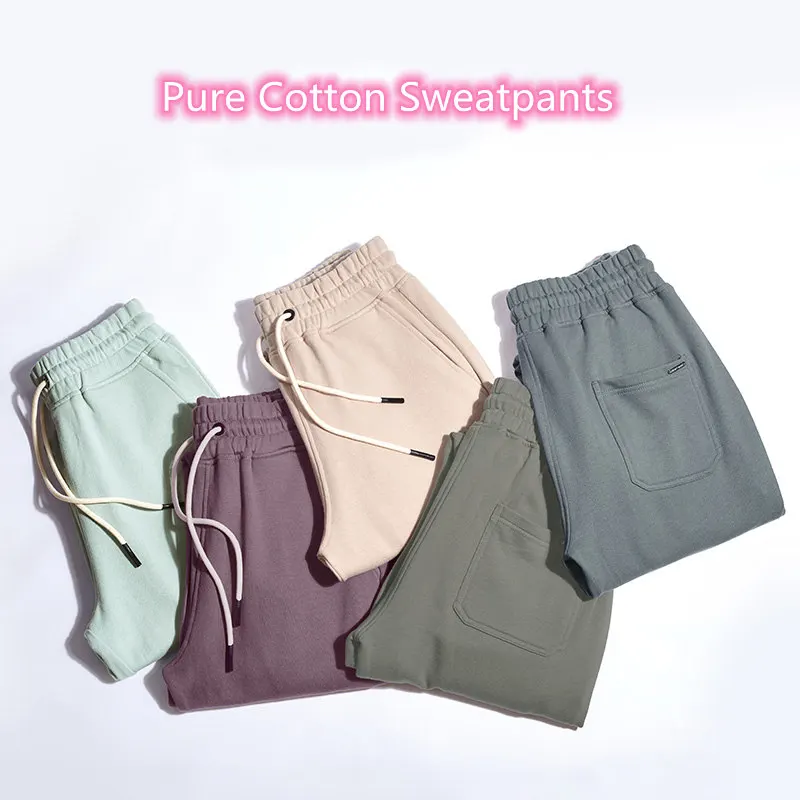 

GZC2049 Custom Logo Cotton Casual Cargo Pants Sweatpants Joggers for Women Men